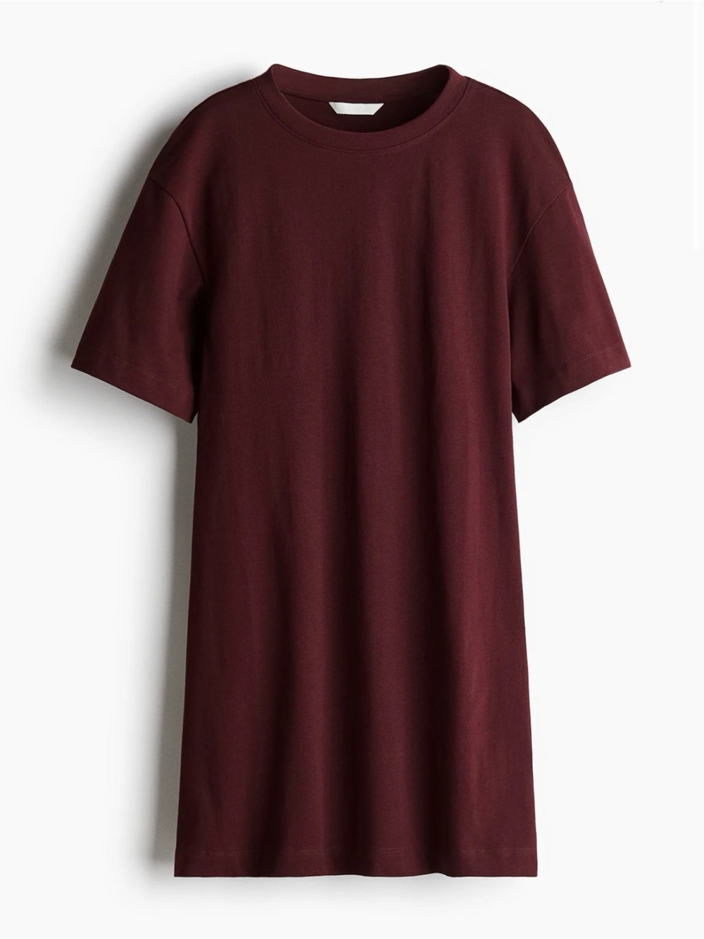 H&M Short Sleeve Mini Dress - Burgundy